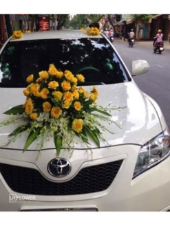 hoa cưới xe dâu