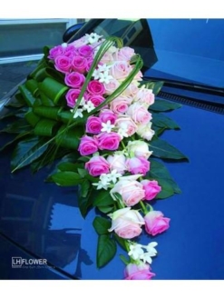 trang trí xe hoa đơn giản