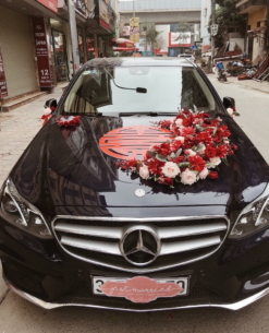 hoa xe cưới hình trái tim