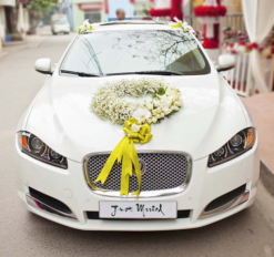 kết hoa xe cưới đẹp