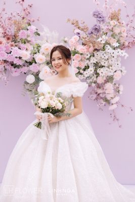 cách chọn bó hoa cưới phù hợp với vóc dáng cô dâu