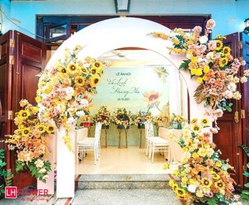 cổng cưới hoa hướng dương